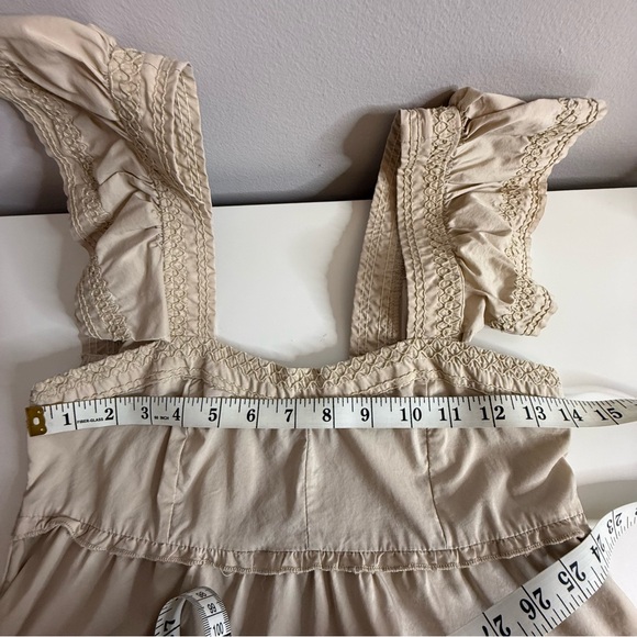 Karlie Tiered Midi Dress in Khali Tan size S - Picture 10 of 10